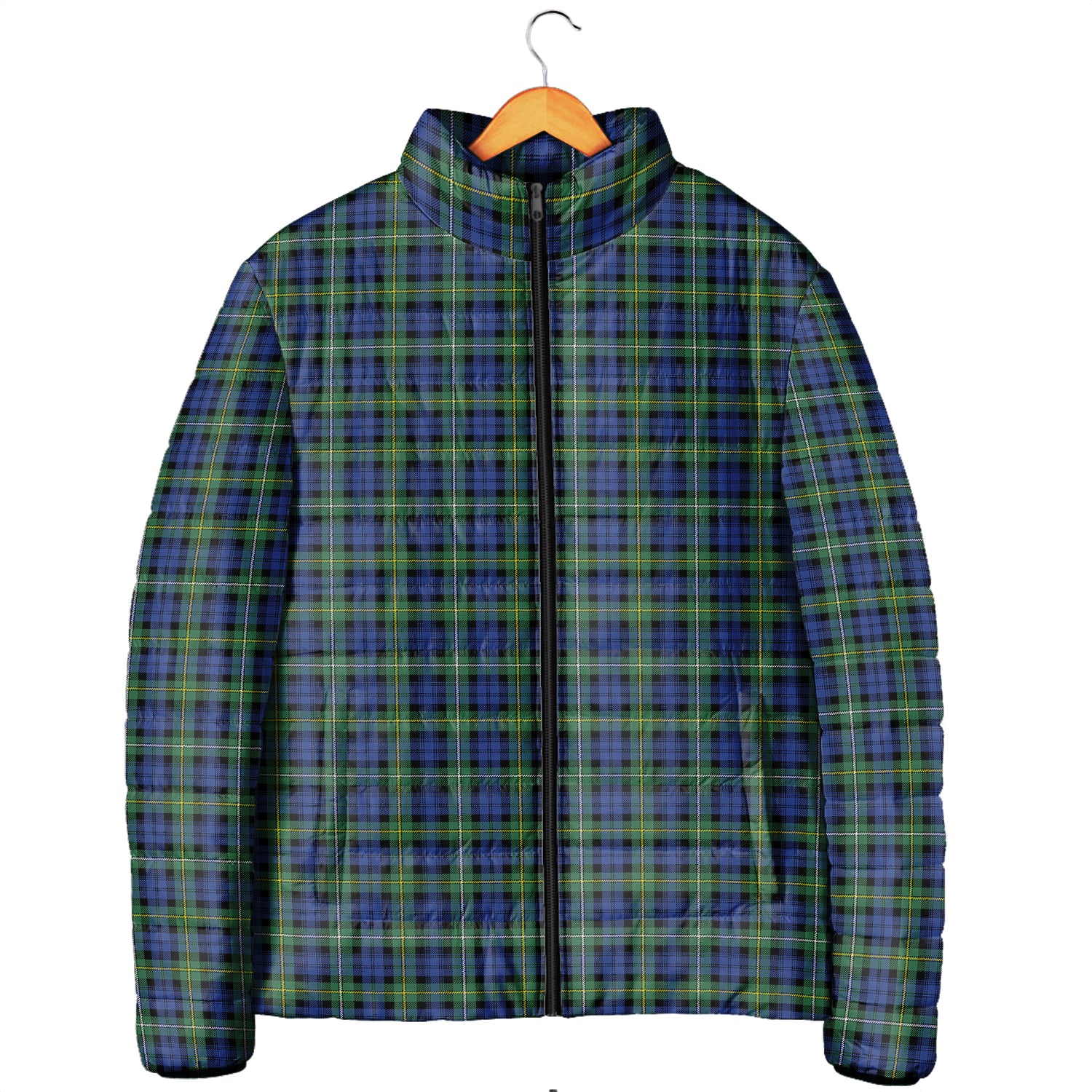 Campbell Argyll Ancient Tartan Padded Jacket Men's Padded Jacket - Tartan Vibes Clothing