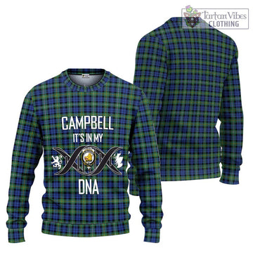 Campbell Argyll Ancient Tartan Ugly Sweater with Family Crest DNA In Me Style