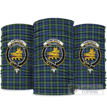 Campbell Argyll Ancient Tartan Neck Gaiters, Tartan Bandanas, Tartan Head Band with Family Crest