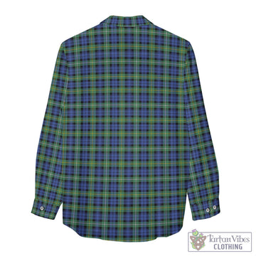 Campbell Argyll Ancient Tartan Womens Casual Shirt with Family Crest