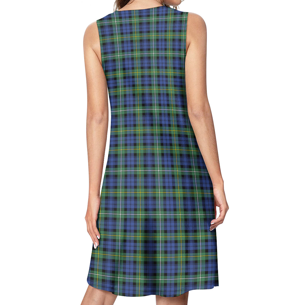 Campbell Argyll Ancient Tartan Womens Casual Dresses - Tartanvibesclothing