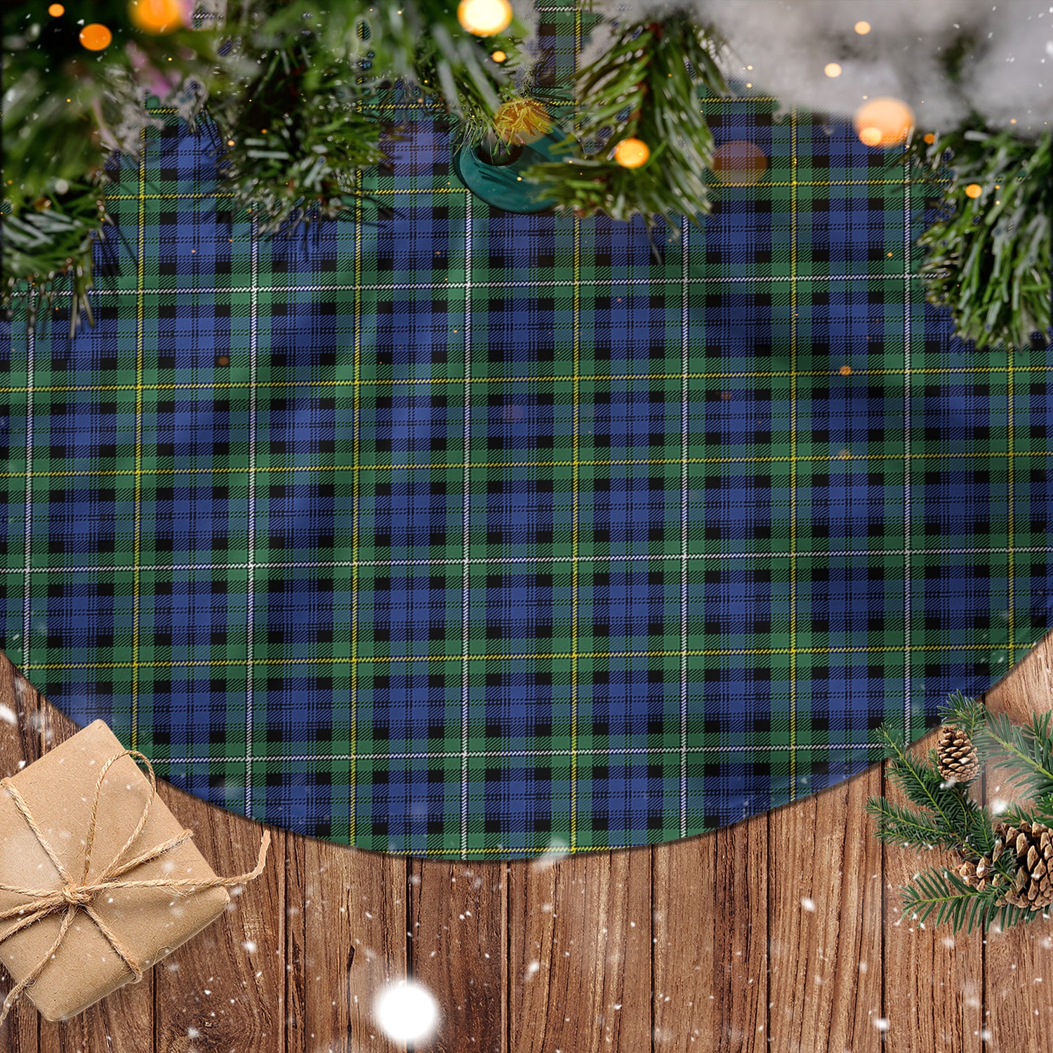 Campbell Argyll Ancient Tartan Christmas Tree Skirt - Tartanvibesclothing