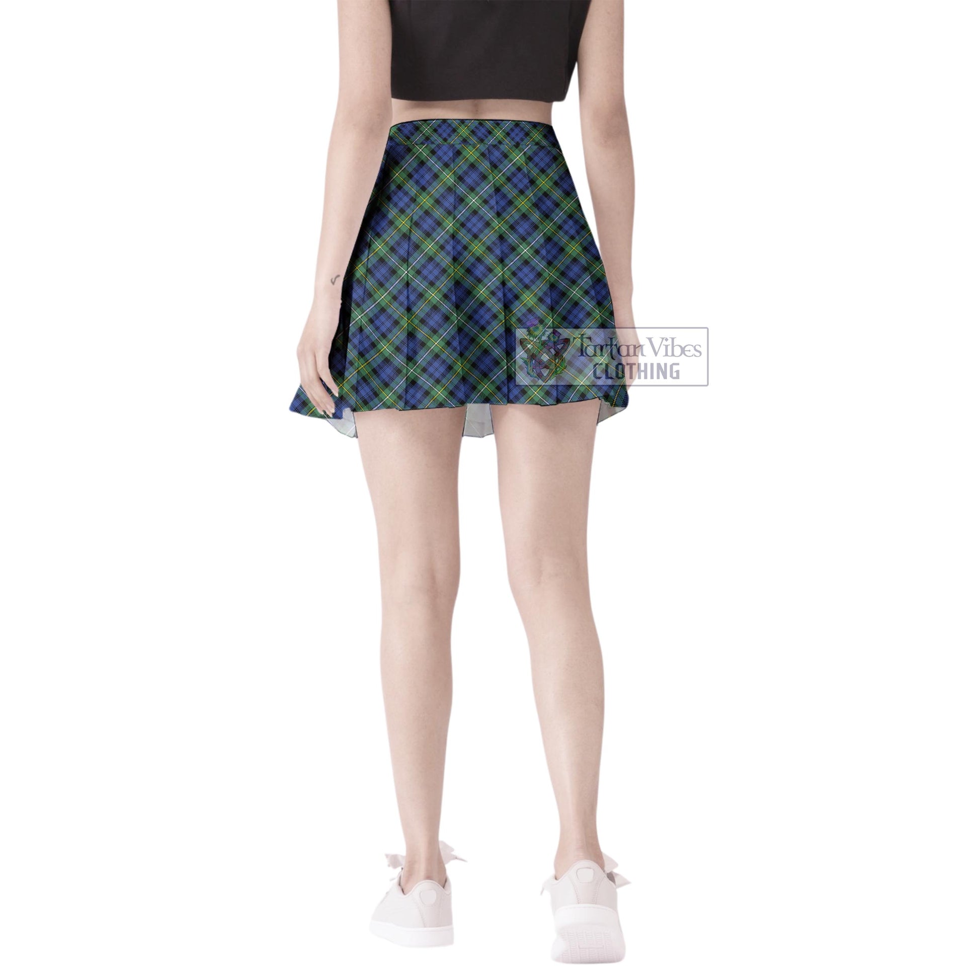 Tartan Vibes Clothing Campbell Argyll Ancient Tartan Women's Plated Mini Skirt