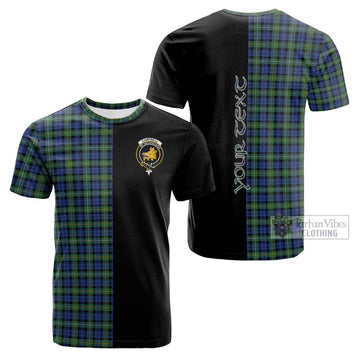 Campbell Argyll Ancient Tartan Cotton T-shirt with Family Crest and Half Of Me Style