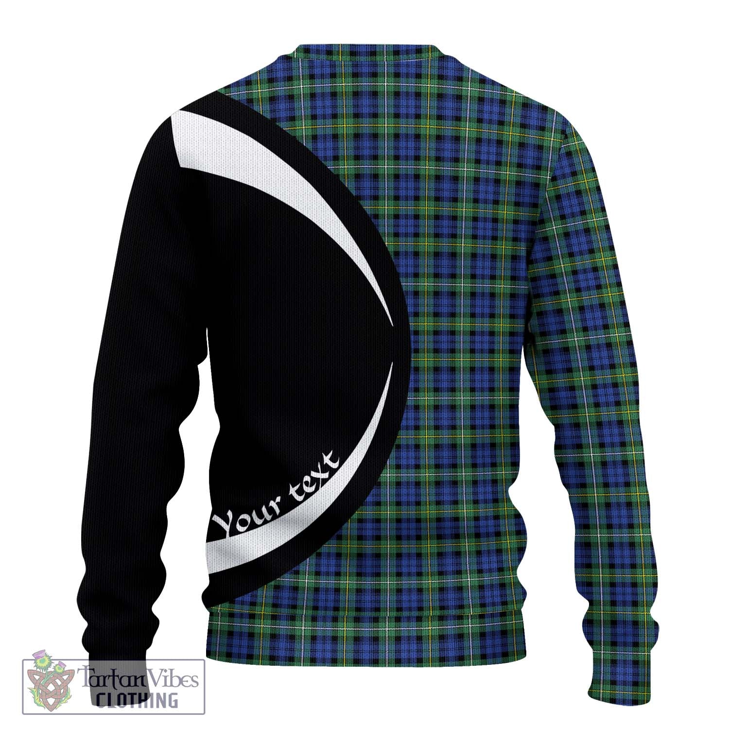 Campbell Argyll Ancient Tartan Ugly Sweater with Family Crest Circle Style - Tartan Vibes Clothing