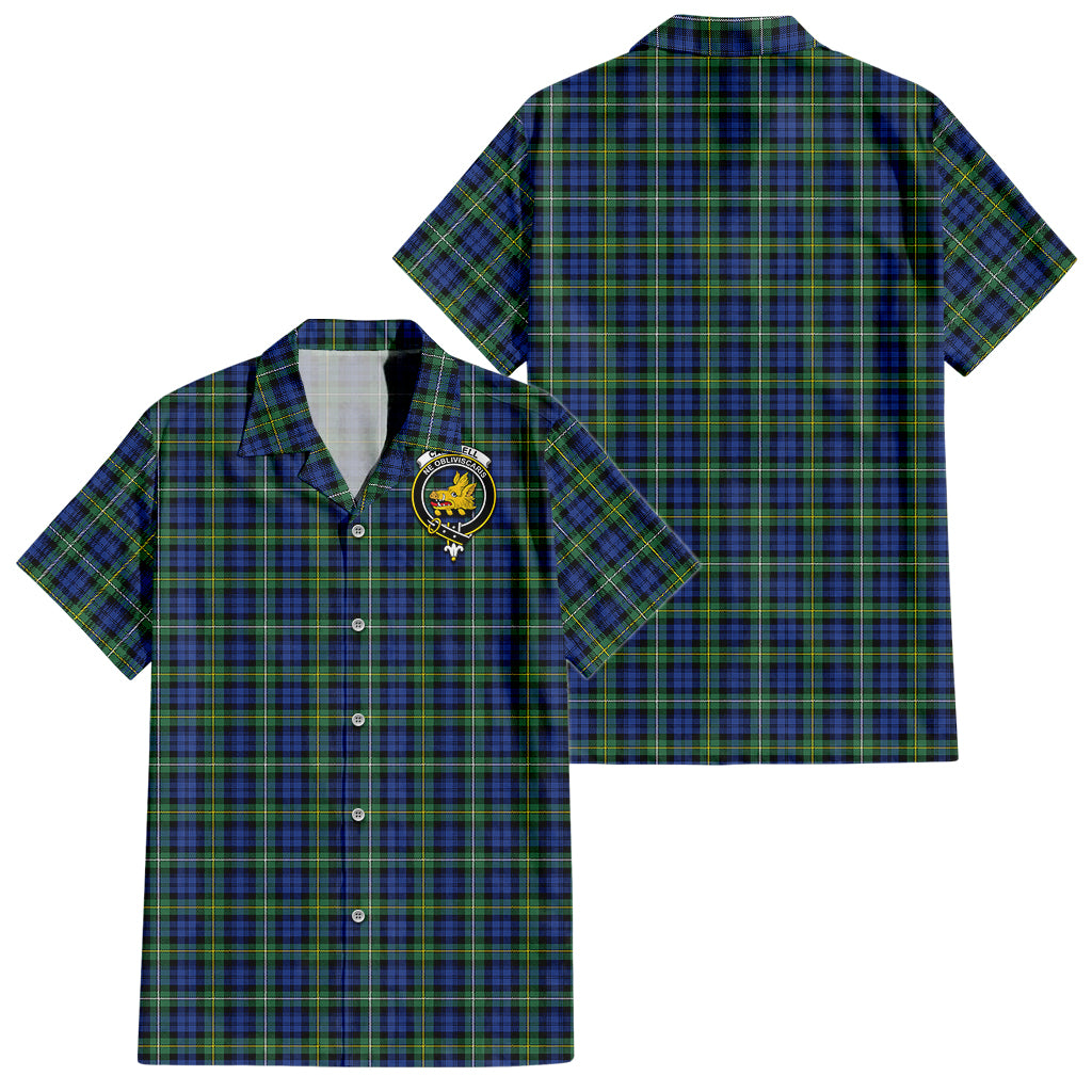 campbell-argyll-ancient-tartan-short-sleeve-button-down-shirt-with-family-crest