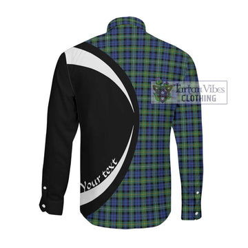 Campbell Argyll Ancient Tartan Long Sleeve Button Up with Family Crest Circle Style