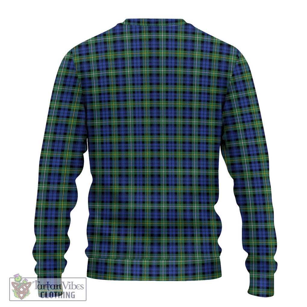 Campbell Argyll Ancient Tartan Knitted Sweater with Family Crest DNA In Me Style - Tartanvibesclothing Shop