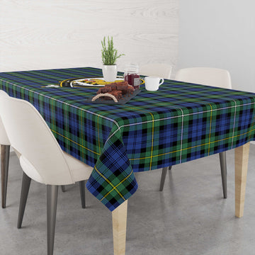 Campbell Argyll Ancient Tartan Tablecloth with Family Crest