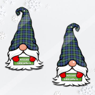 Campbell Argyll Ancient Gnome Christmas Ornament with His Tartan Christmas Hat