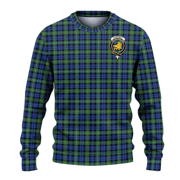 Campbell Argyll Ancient Tartan Knitted Sweater with Family Crest