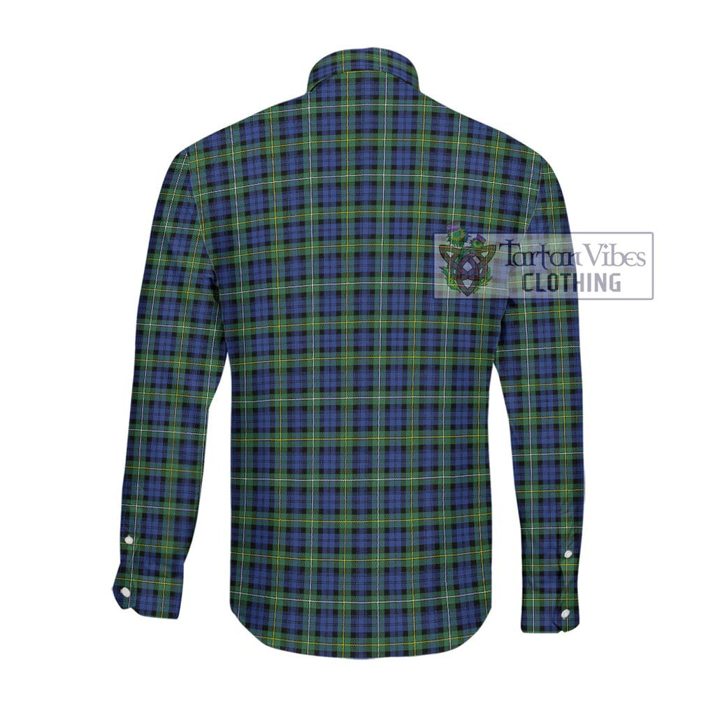 Campbell Argyll Ancient Tartan Long Sleeve Button Shirt with Family Crest DNA In Me Style - Tartanvibesclothing Shop