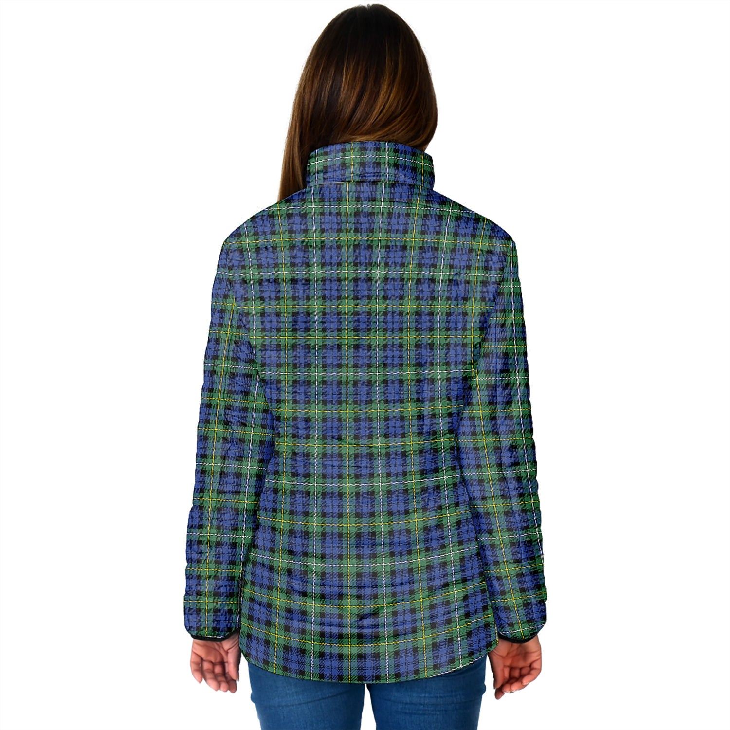 Campbell Argyll Ancient Tartan Padded Jacket with Family Crest - Tartan Vibes Clothing