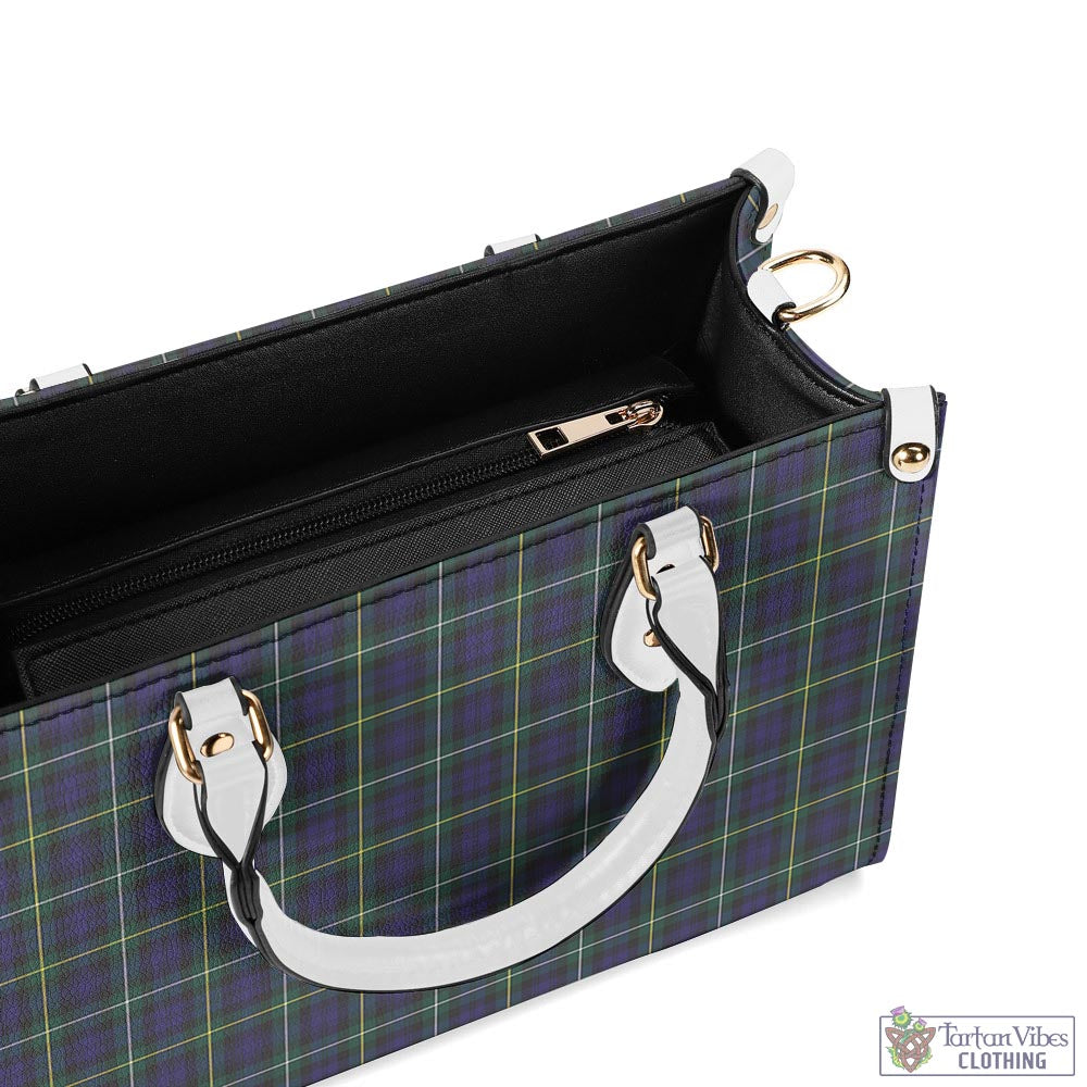 Tartan Vibes Clothing Campbell Argyll Modern Tartan Luxury Leather Handbags