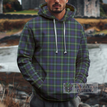 Campbell Argyll Modern Tartan Cotton Hoodie