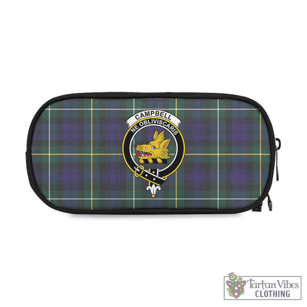 Tartan Vibes Clothing Campbell Argyll Modern Tartan Pen and Pencil Case with Family Crest