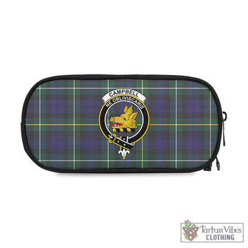 Campbell Argyll Modern Tartan Pen and Pencil Case with Family Crest