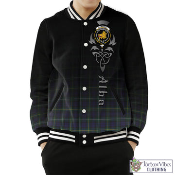 Campbell Argyll Modern Tartan Baseball Jacket Featuring Alba Gu Brath Family Crest Celtic Inspired