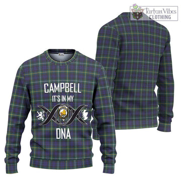 Campbell Argyll Modern Tartan Ugly Sweater with Family Crest DNA In Me Style