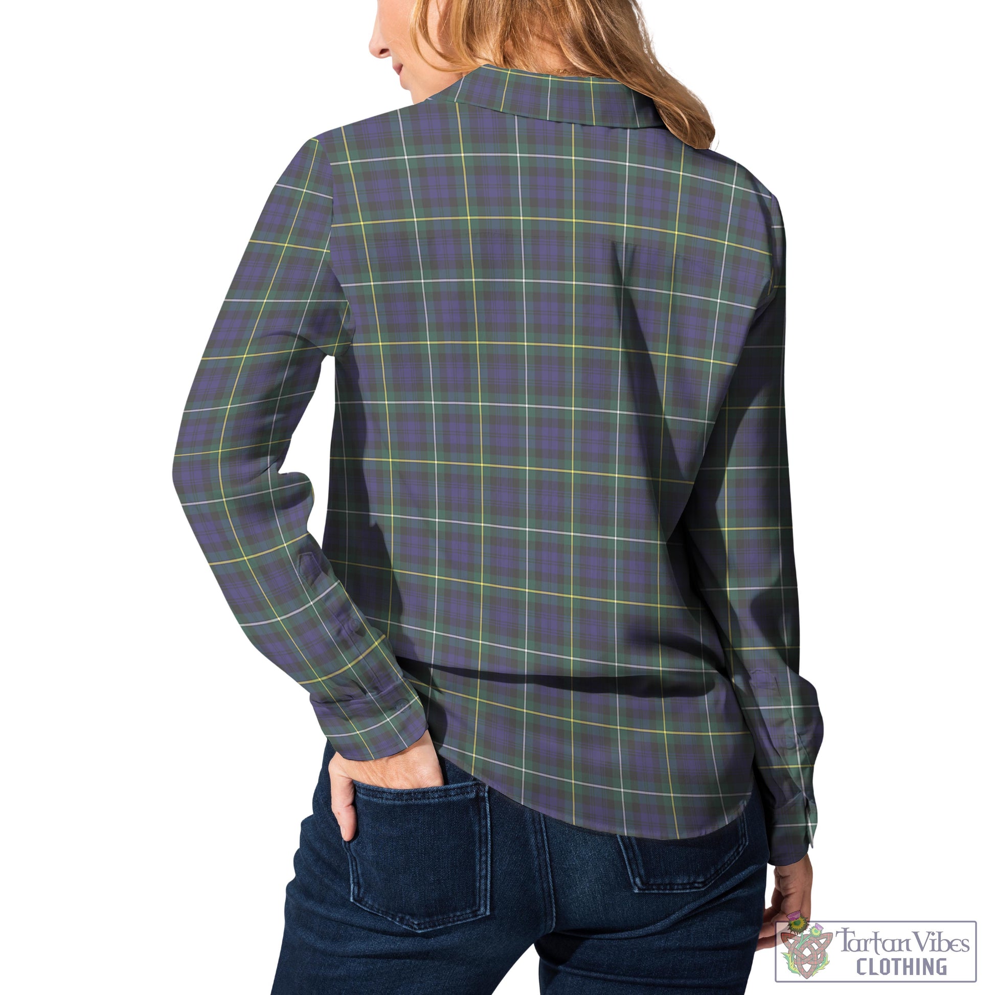 Campbell Argyll Modern Tartan Womens Casual Shirt