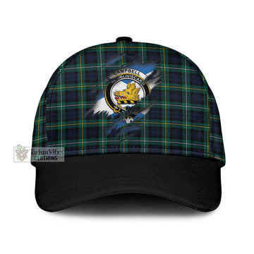 Campbell Argyll Modern #2 Tartan Classic Cap with Family Crest In Me Style