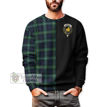 Campbell Argyll Modern #2 Tartan Sweatshirt with Family Crest and Half Of Me Style