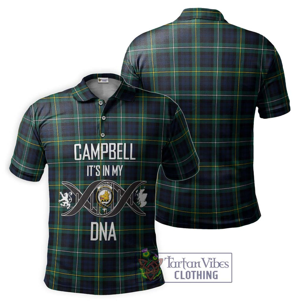 Tartan Vibes Clothing Campbell Argyll Modern #2 Tartan Polo Shirt with Family Crest DNA In Me Style