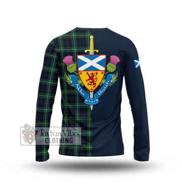 Campbell Argyll Modern #2 Tartan Long Sleeve T-Shirt Alba with Scottish Lion Royal Arm Half Style