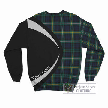 Campbell Argyll Modern #2 Tartan Sweatshirt with Family Crest Circle Style