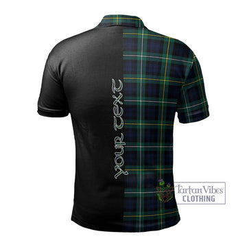 Campbell Argyll Modern #2 Tartan Polo Shirt with Family Crest and Half Of Me Style