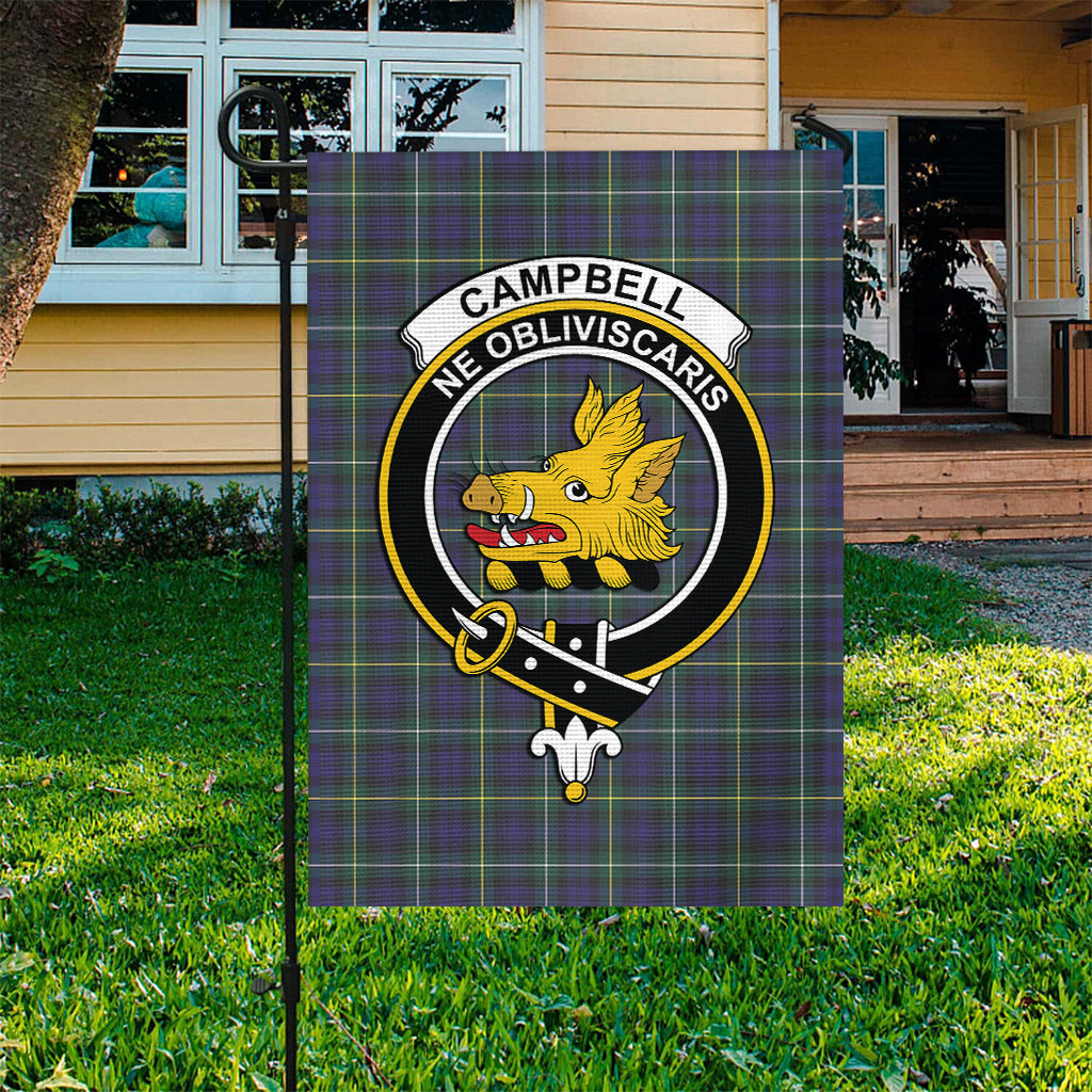 Campbell Argyll Modern Tartan Flag with Family Crest - Tartan Vibes Clothing