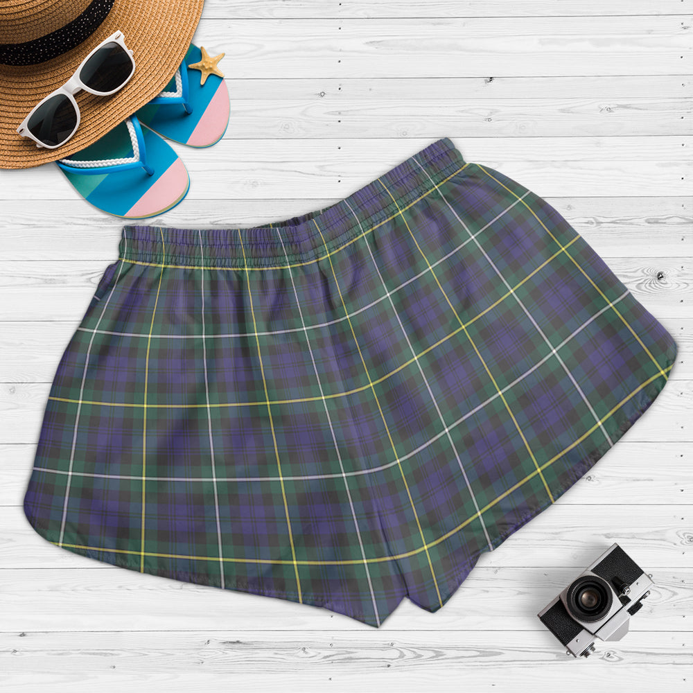 campbell-argyll-modern-tartan-womens-shorts-with-family-crest