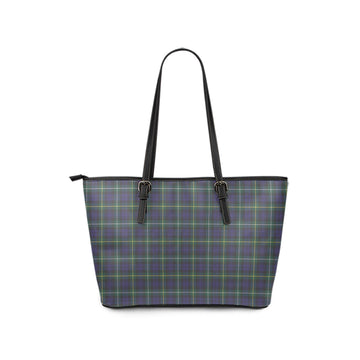 Campbell Argyll Modern Tartan Leather Tote Bag