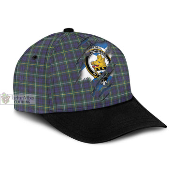 Campbell Argyll Modern Tartan Classic Cap with Family Crest In Me Style