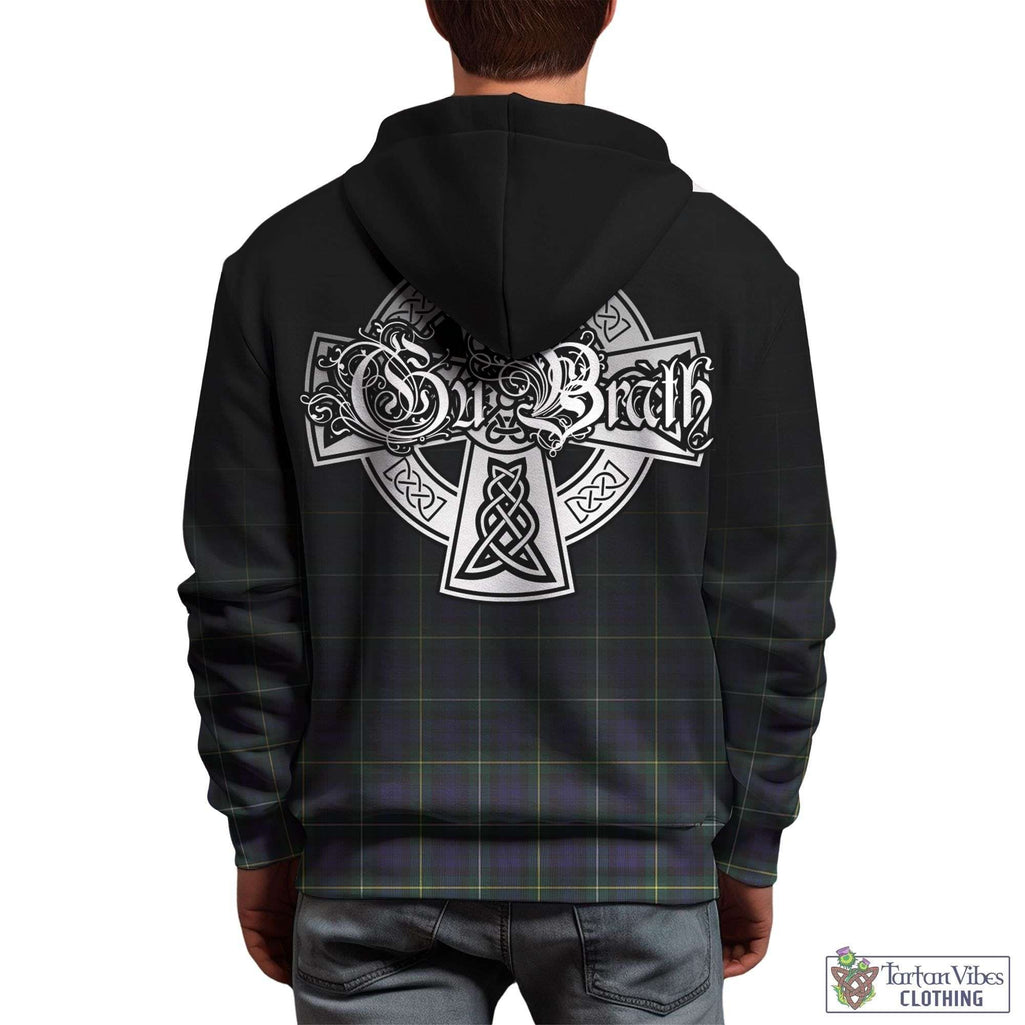 Tartan Vibes Clothing Campbell Argyll Modern Tartan Hoodie Featuring Alba Gu Brath Family Crest Celtic Inspired