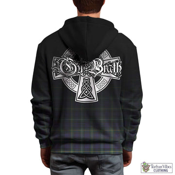 Campbell Argyll Modern Tartan Hoodie Featuring Alba Gu Brath Family Crest Celtic Inspired