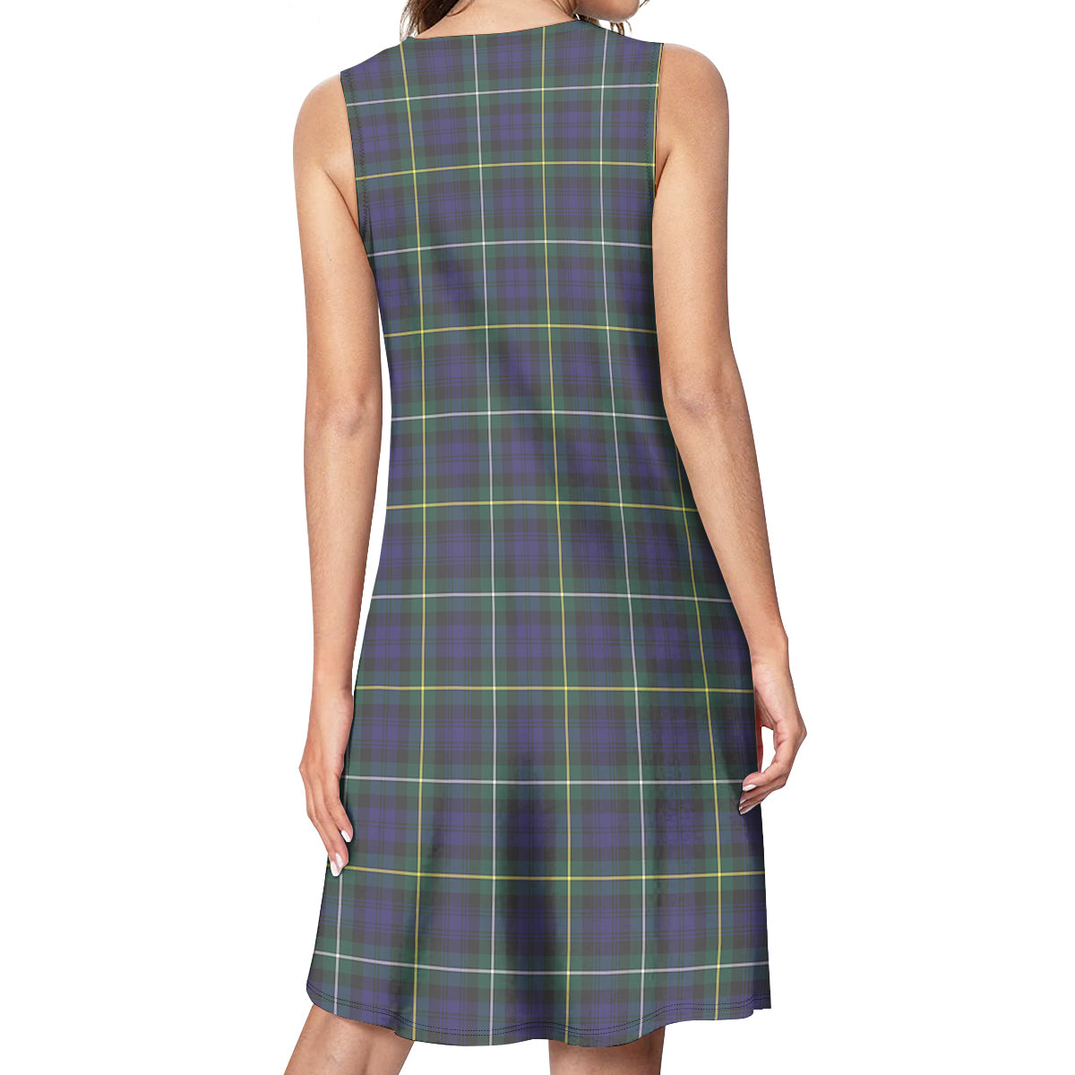 Campbell Argyll Modern Tartan Womens Casual Dresses - Tartanvibesclothing