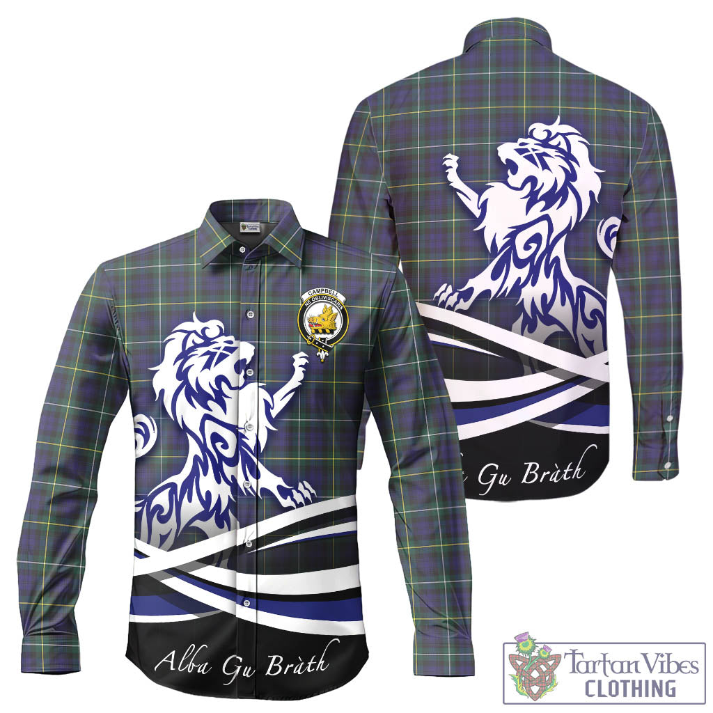 campbell-argyll-modern-tartan-long-sleeve-button-up-shirt-with-alba-gu-brath-regal-lion-emblem