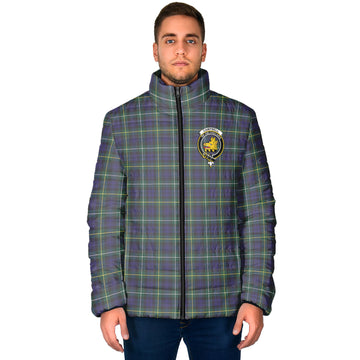 Campbell Argyll Modern Tartan Padded Jacket with Family Crest