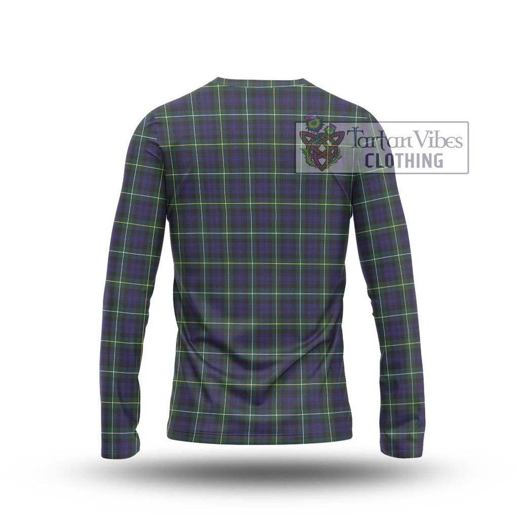 Campbell Argyll Modern Tartan Long Sleeve T-Shirt with Family Crest DNA In Me Style - Tartanvibesclothing Shop