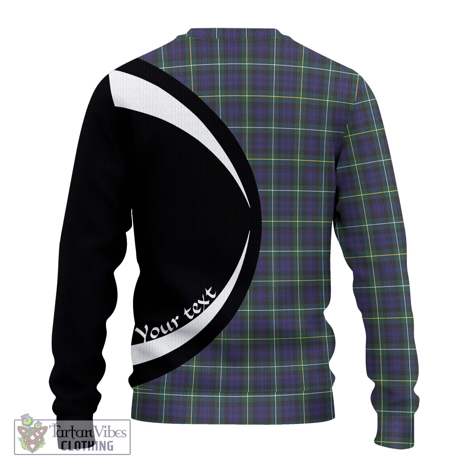 Campbell Argyll Modern Tartan Ugly Sweater with Family Crest Circle Style - Tartan Vibes Clothing