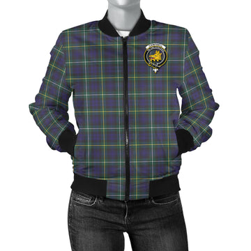 Campbell Argyll Modern Tartan Bomber Jacket with Family Crest