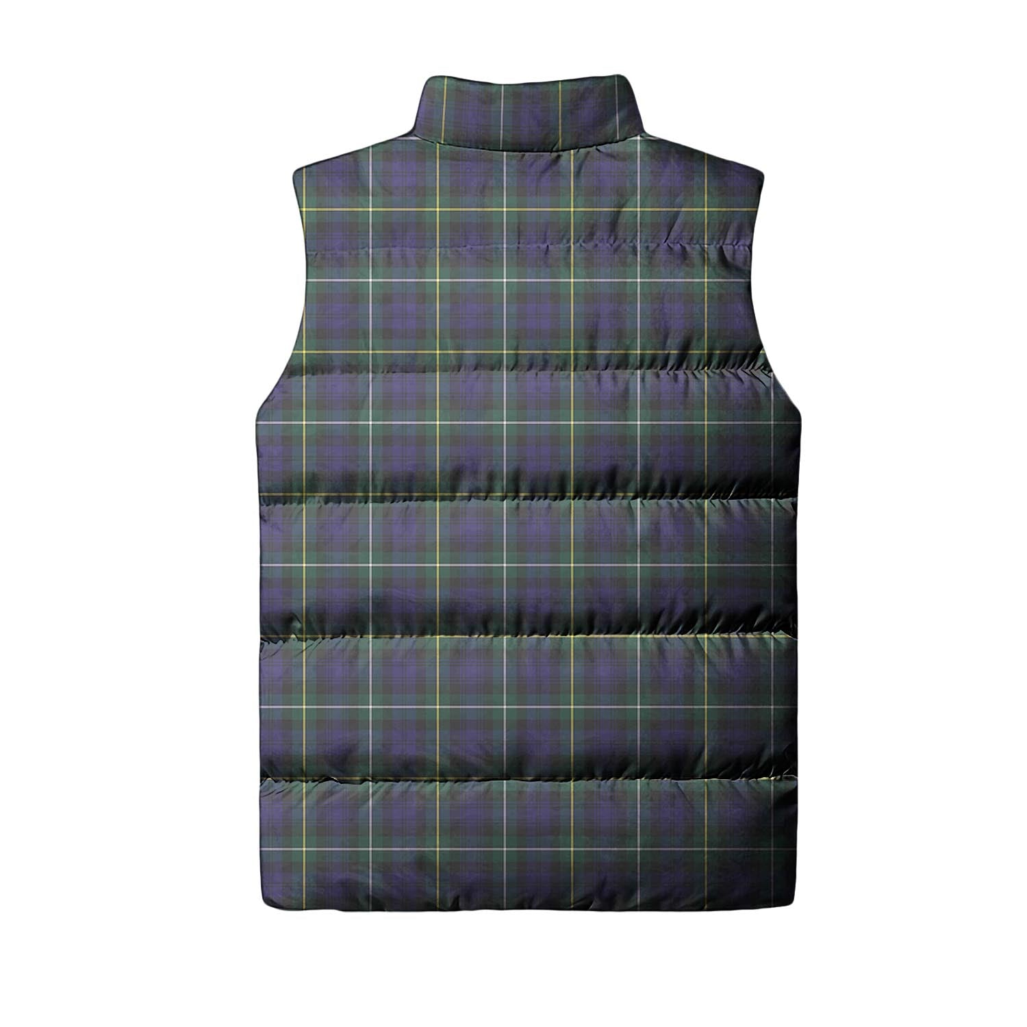 Campbell Argyll Modern Tartan Sleeveless Puffer Jacket with Family Crest - Tartanvibesclothing