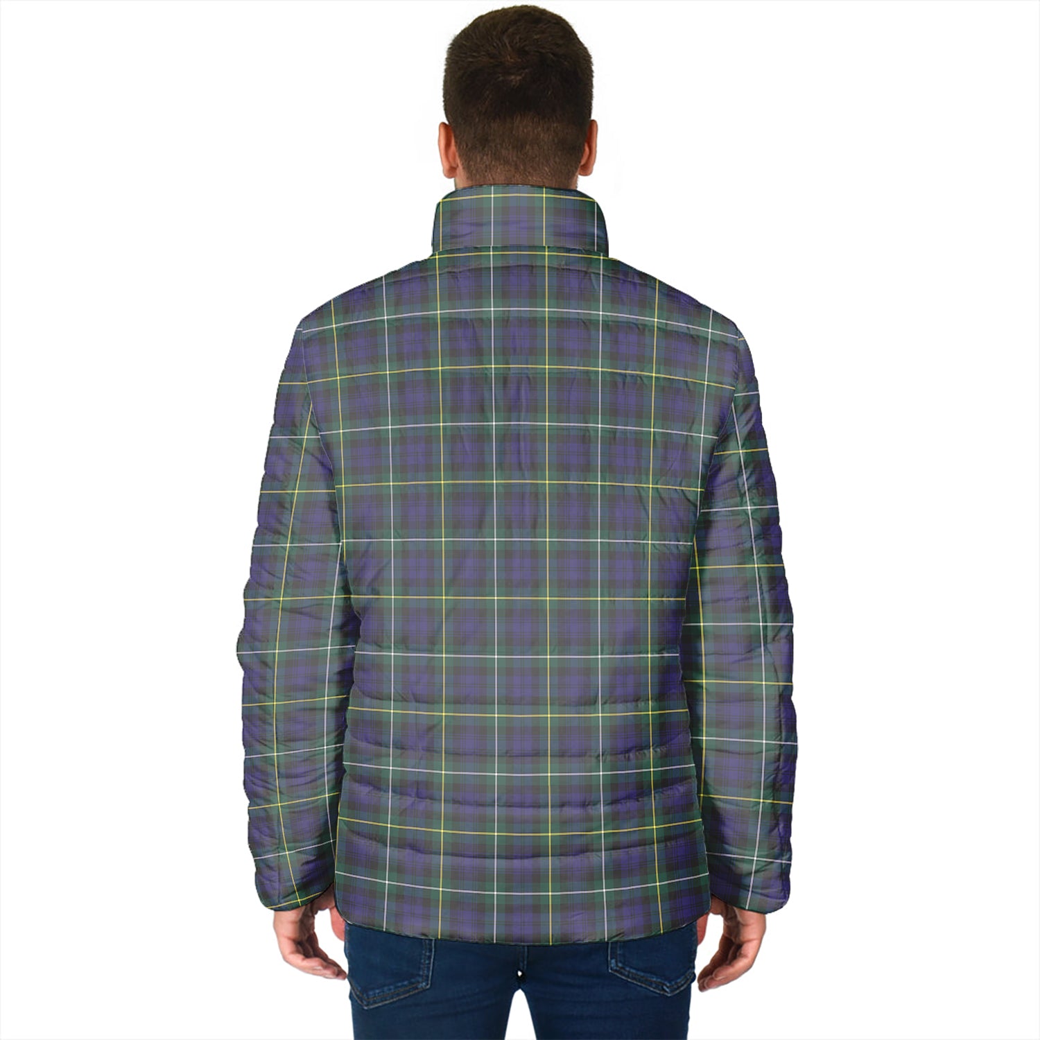 Campbell Argyll Modern Tartan Padded Jacket with Family Crest - Tartan Vibes Clothing