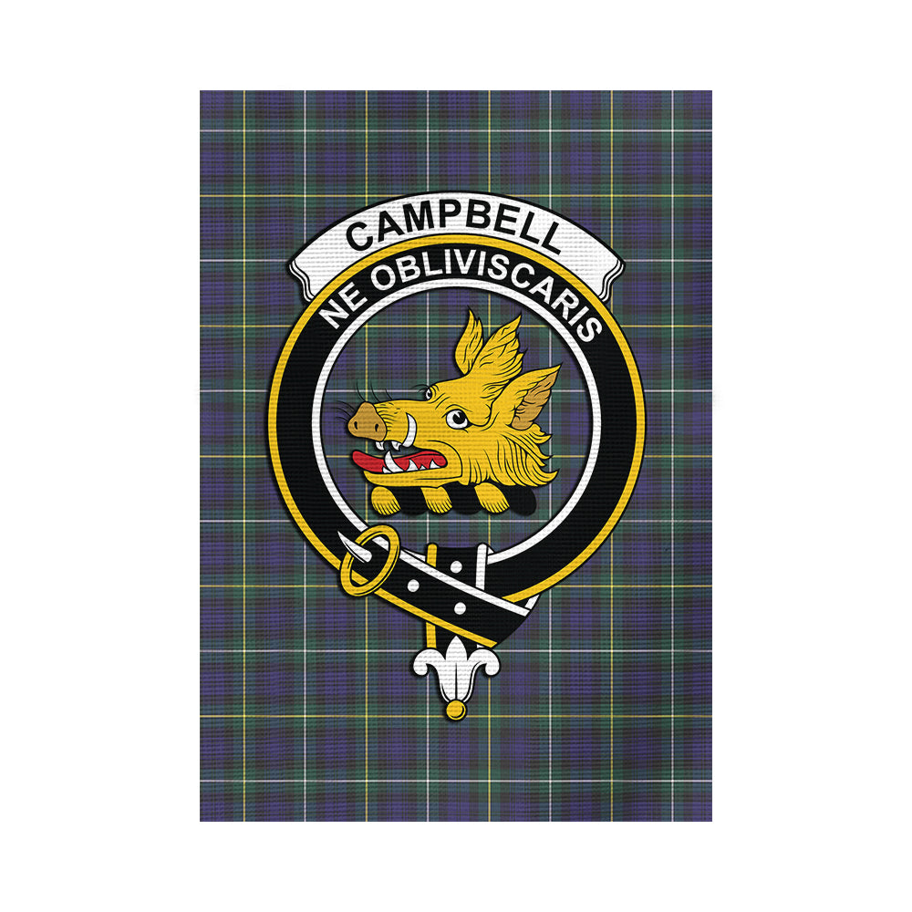 Campbell Argyll Modern Tartan Flag with Family Crest - Tartan Vibes Clothing