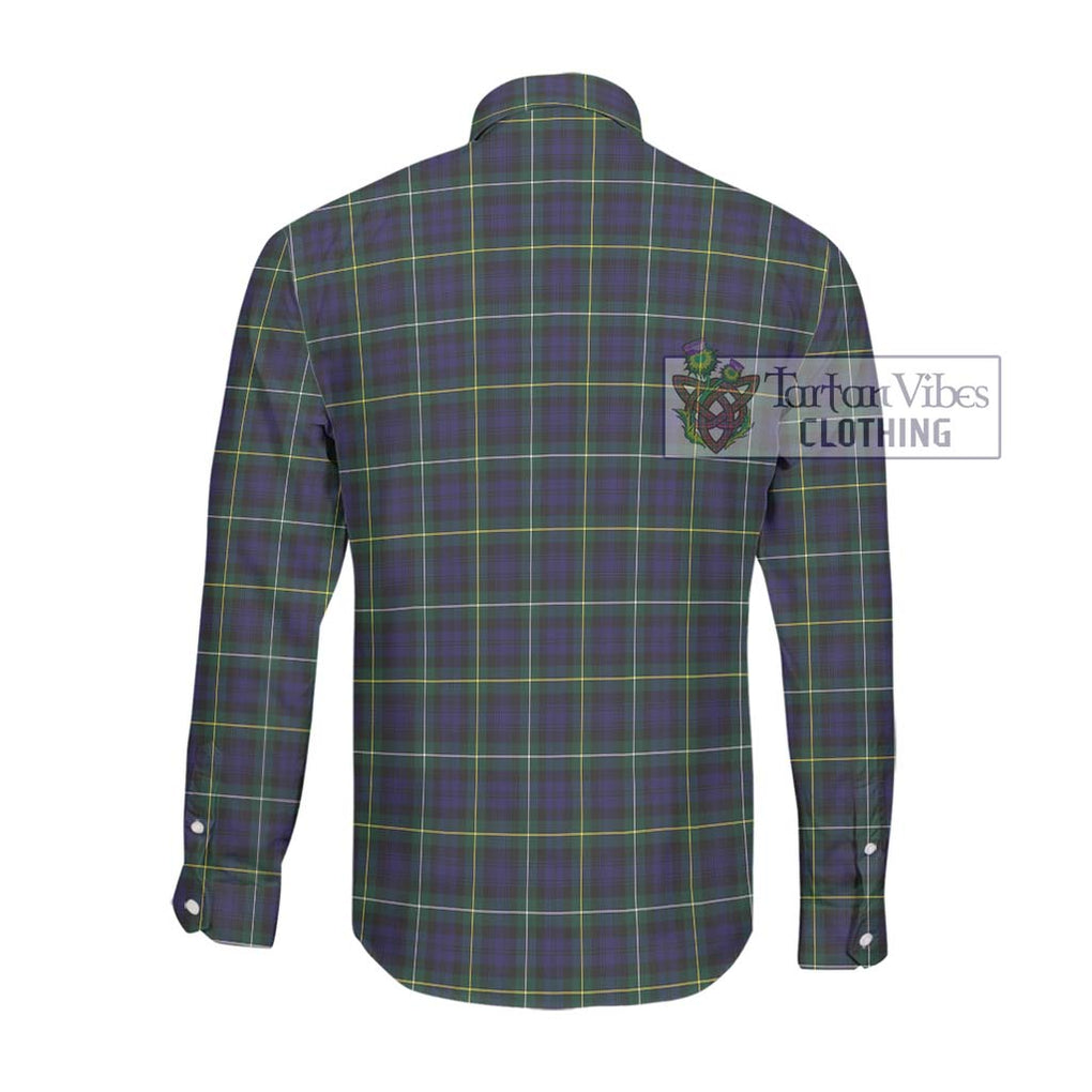 Campbell Argyll Modern Tartan Long Sleeve Button Shirt with Family Crest DNA In Me Style - Tartanvibesclothing Shop