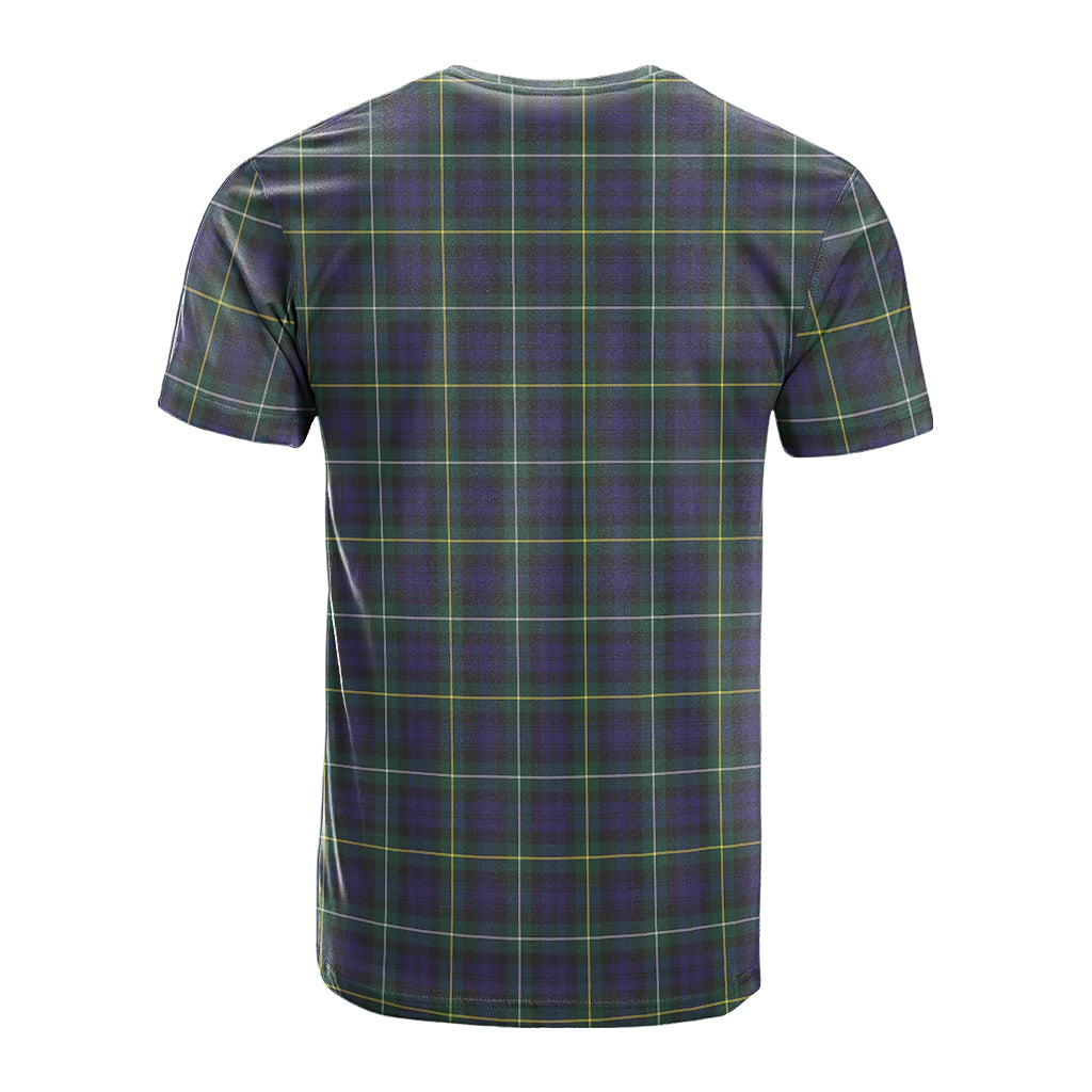 Campbell Argyll Modern Tartan T-Shirt with Family Crest - Tartan Vibes Clothing