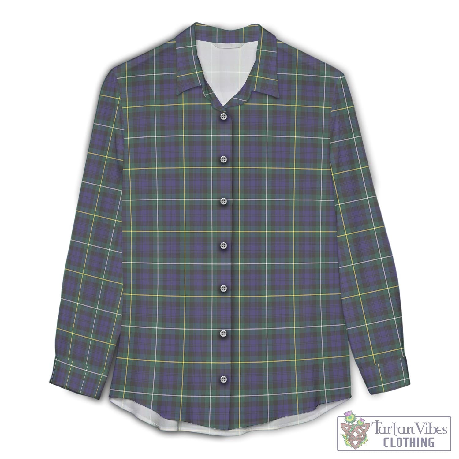 Campbell Argyll Modern Tartan Womens Casual Shirt