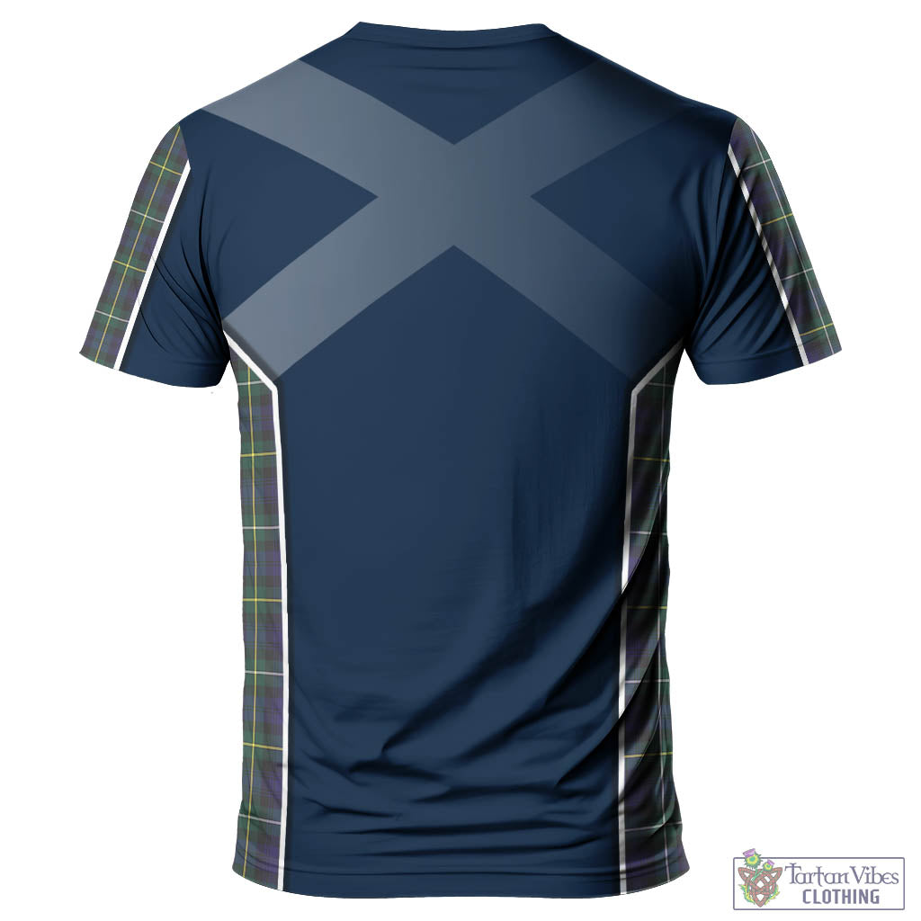 Tartan Vibes Clothing Campbell Argyll Modern Tartan T-Shirt with Family Crest and Lion Rampant Vibes Sport Style