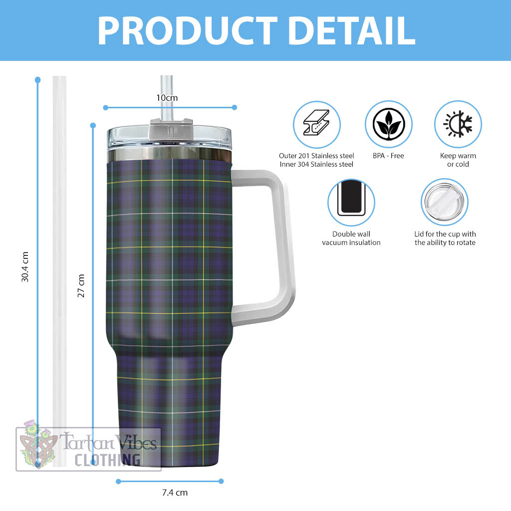 Tartan Vibes Clothing Campbell Argyll Modern Tartan Tumbler with Handle